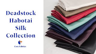 Designer Habotai Silk Deadstock  Core Fabrics [upl. by Eiclek]