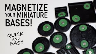 How to MAGNETIZE your Miniature Bases for Storage and Transport Quick and Easy [upl. by Anilejna346]