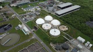 Beddington Water Treatment Works filmed on my DJI MINI 2 [upl. by Anecuza7]