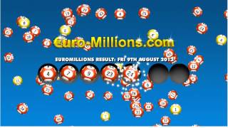 EuroMillions Results for Friday 9th August 2013 [upl. by Aizan]