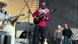 Rhiannon Giddens amp Taj Mahal w Joan Baez amp Rhiannon dance NewportFolkFest [upl. by Hehre]