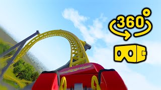 3D VR Epic Roller Coaster SILVER STAR  Europa Park VR180 3D incredible ride experience [upl. by Danya10]