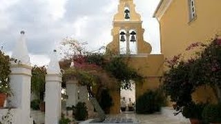 Grèce Corfou monastère Orthodoxe de Paleokstritsa falaises et grottes [upl. by Hewe742]