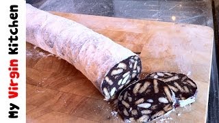 HOW TO MAKE A CHOCOLATE SALAMI [upl. by Reyotal82]