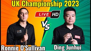 Ronnie OSullivan vs Ding Junhui UK Championship 2023 Final Live Match HD Session 1 [upl. by Nosnehpets]