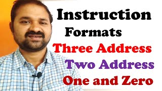 Instruction Formats In Computer Organization ArchitectureThree Address Instructions Two One Zero [upl. by Gillette]