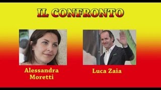 VENETO  Il confronto Alessandra Moretti contro Luca Zaia [upl. by Irita]