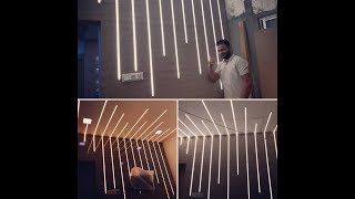 Led Aluminium profile details video in Hindi  How to fitting Led Aluminium profile in WallCeiling [upl. by Palumbo]