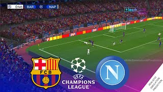 FC BARCELONA vs NAPOLI  Champions League 2324 • Simulation amp Prediction [upl. by Aiykan436]