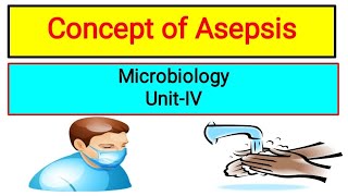 Concept Of Asepsis  Microbiology Unit 4 Lecture with MCQS [upl. by Arataj218]