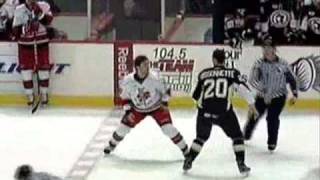 Paul Bissonnette vs Brad Herauf 31609 [upl. by Tabatha]