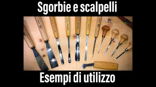 Sgorbie e scalpelli  quali utilizzare scultura intagliolegno woodcarving [upl. by Rock]