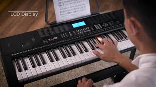 Best Choice Products 61Key Beginners Complete Electronic Keyboard Piano Set wLighted Keys LCD Sc [upl. by Moreland]