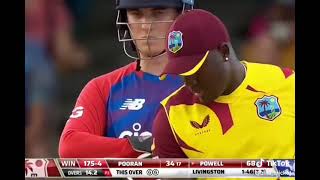 6 Sixes in 6 Ball Rovman Powell vs Livingstone West indies vs England [upl. by Brag780]