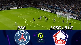 PSG 31 LOSC Lille  Ligue 1 2024 Match Today Highlights amp Goals Video Game Simulation [upl. by Anali]