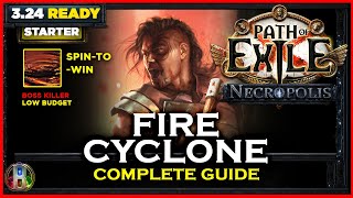 PoE 324 FIRE CYCLONE BERSERKER  COMPLETE GUIDE  PATH OF EXILE NECROPOLIS  POE BUILDS [upl. by Apollo]