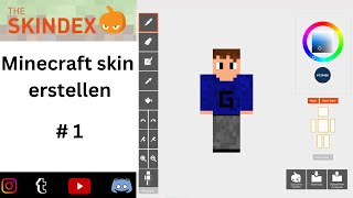 So erstellt man sich ein Kostenlosen Minecraft Skin  Skindex  Deutsch  Tutorial [upl. by Auod]