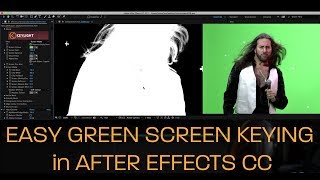 Easy Green Screen Keying in After Effects CC [upl. by Yelyr]