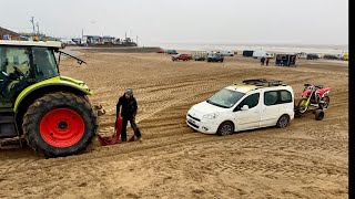 Wet Beach vs Vehicles causes Chaos ￼ Mablethorpe Beach Racing  Part 1 [upl. by Siuraj]