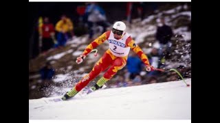 Franz Heinzer wins downhill Kitzbühel 1991 [upl. by Flynn]