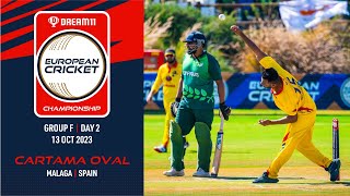 🔴 Dream11 European Cricket Championship 2023  Group F  Day 2  T10 Live European Cricket [upl. by Farlee]