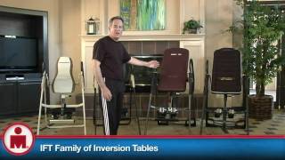 Inversion Table Ironman IFT Family of Far Infrared Heat Therapy Inversion Systems [upl. by Eidoc729]