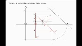 1 SISTEMA DIÉDRICO RECTA PARALELA A RECTA 2 [upl. by Yesnnyl]