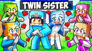 My Twin Sister Meets MY CRAZY FAN GIRLS In Minecraft Murder Mystery [upl. by Behnken564]