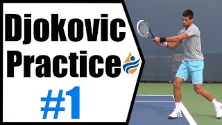 Novak Djokovic Practice Session 1 Cincinnati 2014 [upl. by Gordy622]