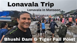 Lonavala Trip  Lonavala Lake  Bhushi Dam amp Tiger Falls Point  Must Watch Before visiting [upl. by Karli]