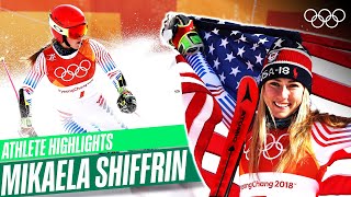 🇺🇸 Mikaela Shiffrins BEST Moments at Pyeongchang 2018 ⛷ [upl. by Britni188]