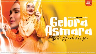 Siti Nurhaliza  Gelora Asmara Motion Lyrics Video Best Audio [upl. by Haerdna70]