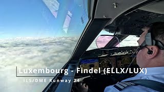 Landing LuxembourgFindel ELLXLUX  Gulfstream G650 [upl. by Koser]