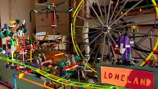 MY KNEX AMUSEMENT PARK  2 MOTORS and 7 ATTRACTIONS [upl. by Dickerson]