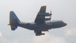 RARE US Air Force Lockheed EC130H Compass Call Takeoff from Minneapolis 731595 [upl. by Eido]