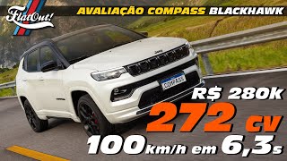 ACELERAMOS o Jeep Compass Blackhawk 2025 motor de Rampage R 280 mil zero a 100 de BMW X3 30i [upl. by Ttezzil258]