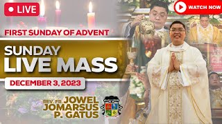 SUNDAY FILIPINO MASS LIVE TODAY II DECEMBER 3 2023 II FR JOWEL GATUS II 1ST SUNDAY ADVENT [upl. by Ahsinoj794]