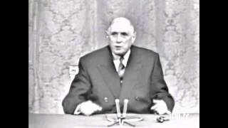 Charles de Gaulle Elysée 27 novembre 1967 Québec Partie 1 [upl. by Roche]