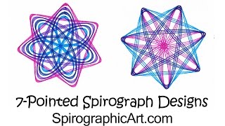 HowTo Spirograph 7Pointed Designs [upl. by Azal]