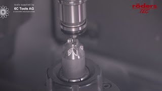 Highly efficient machining of a solid carbide punch  Effiziente Fertigung eines Hartmetallstempels [upl. by Sokairyk]