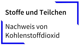 Kalkwasserprobe zum Nachweis von Kohlenstoffdioxid und gelöstem Calciumhydroxid  Chemie Schule [upl. by Belle]