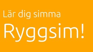 Lär dig simma ryggsim [upl. by Devin]