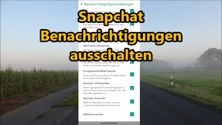 Snapchat Benachrichtigung ausschalten  So Benachrichtigungen Snapchat deaktivieren [upl. by Llecrad]