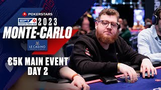 EPT MonteCarlo 2023 €5300 Main Event Day 2 Livestream ♠️ PokerStars [upl. by Faletti]