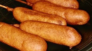 Homemade Corn Dogs Recipe  Street Food [upl. by Mahtal]