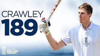 One of The GREAT Ashes Hundreds  Zak Crawley Smashes 189 off 182 Balls  England v Australia [upl. by Akirat203]