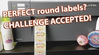 Print PERFECT round labels  with LX910e Color Label Printer [upl. by Manbahs]