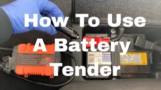 How To Properly Use A Battery Tender for charging and maintaining [upl. by Ahsirek725]