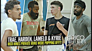 LaMelo Ball Kyrie Irving Trae Young amp James Harden Go OFF At Rico Hines Private Runs [upl. by Ardaid]