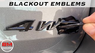 Blackout Car Emblems  Logo Cheaply and Easily  Plastidip  Hyperdip [upl. by Boyd]